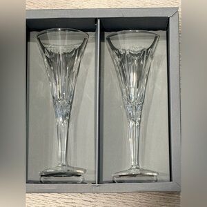 Waterford Crystal The Millennium Collection Toasting Flutes Love In Box